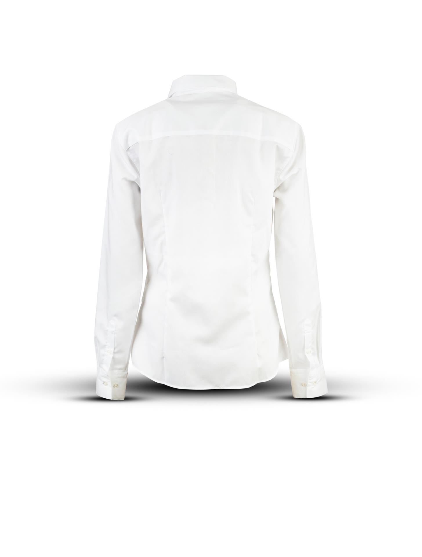 Weiße Bluse mit langen Ärmeln