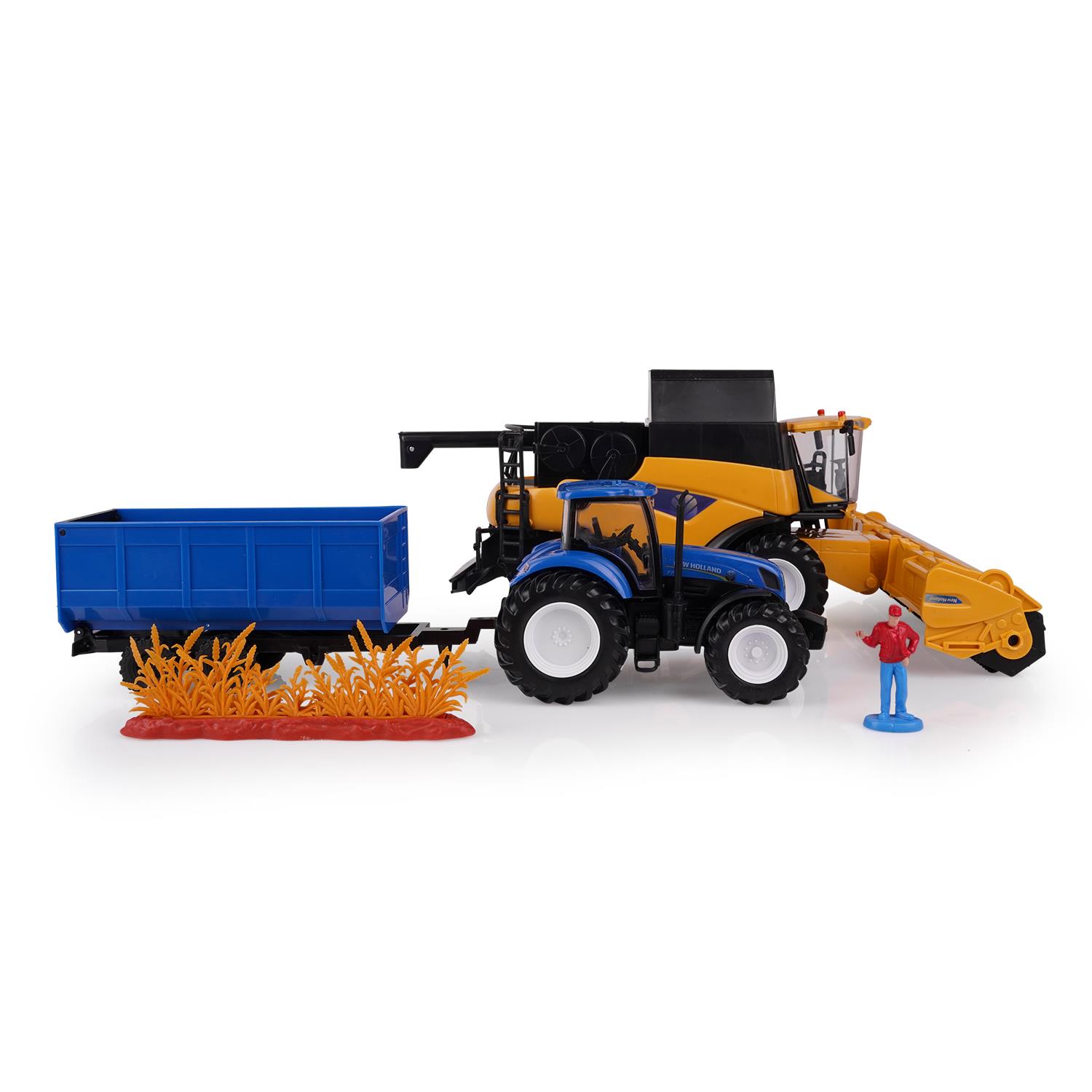 Modell 1:32 Mähdrescher CR9090 & Traktor T7