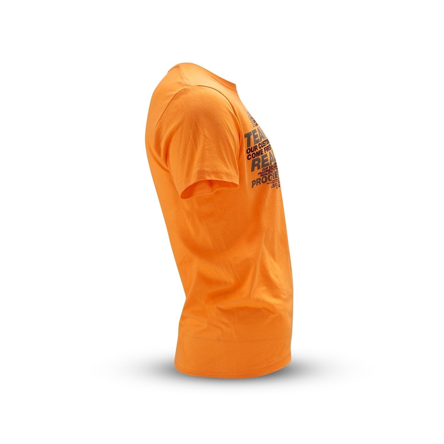 T-Shirt "Wording", orange, (Herren)
