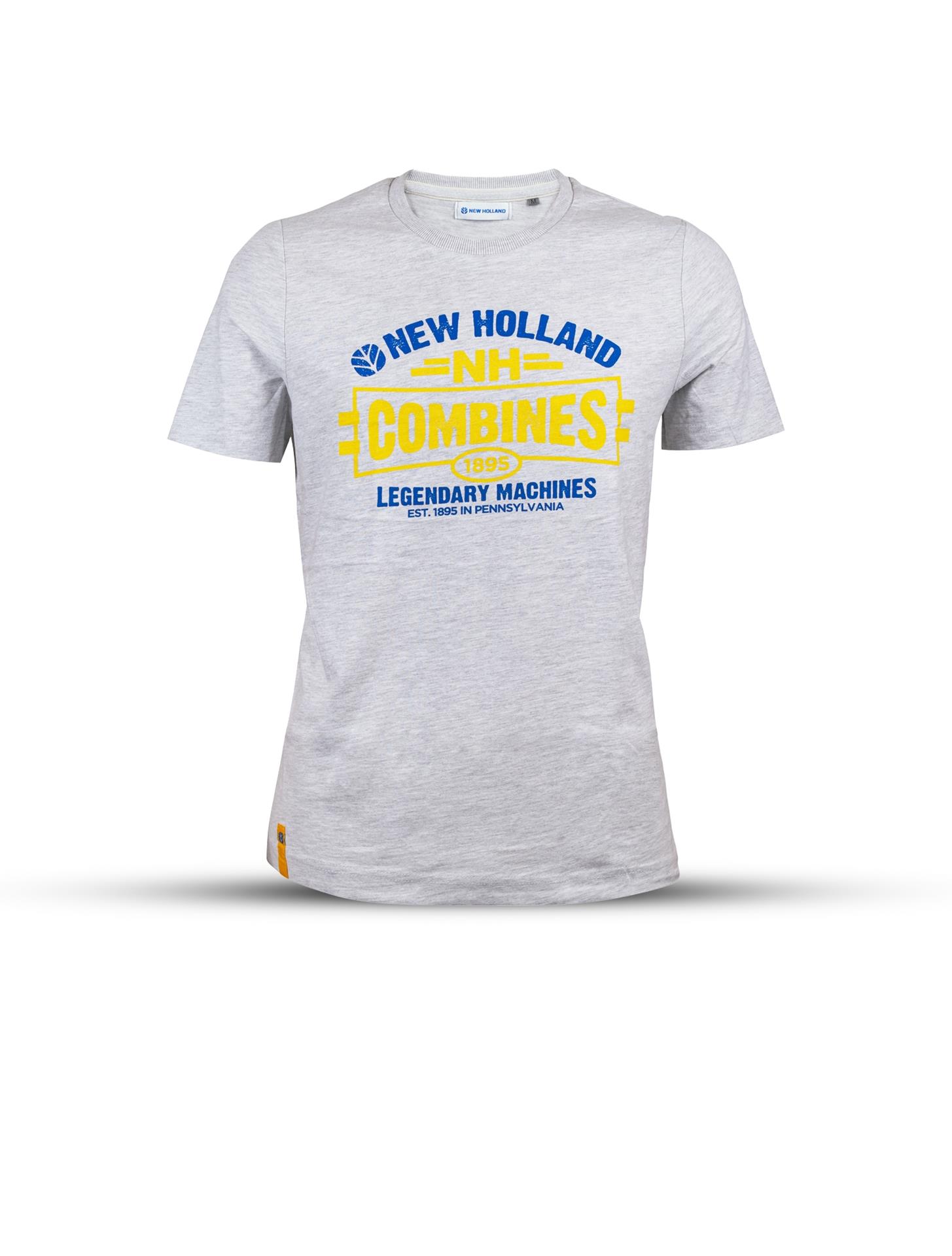 T-Shirt "Mähdrescher", hellgrau, (Herren)