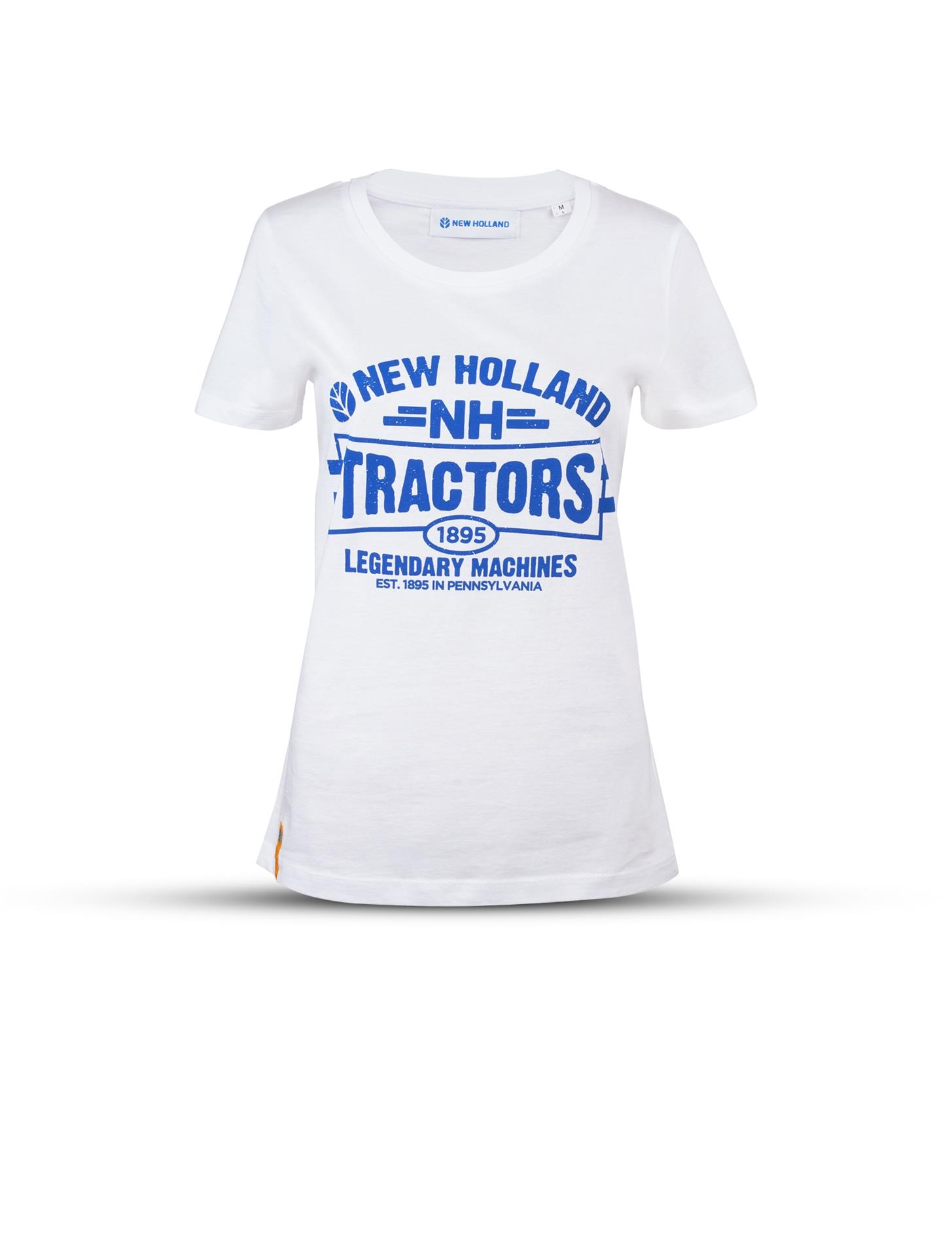 T-Shirt „Traktor“, weiß (Damen)