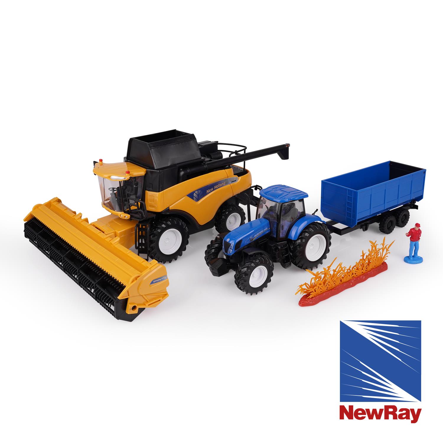Modell 1:32 Mähdrescher CR9090 & Traktor T7