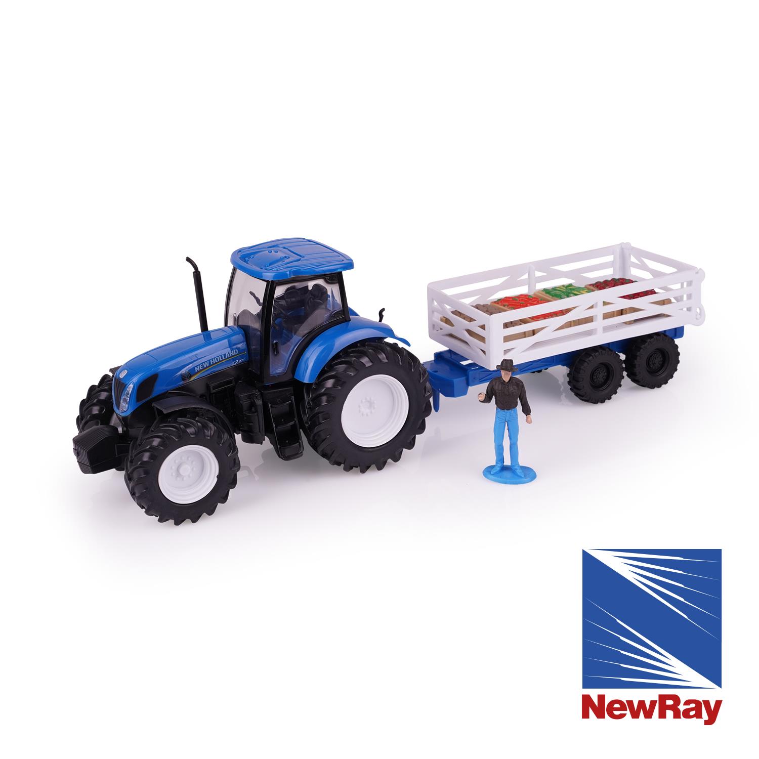 Modell 1:32 Traktor T7 270 mit Anhänger