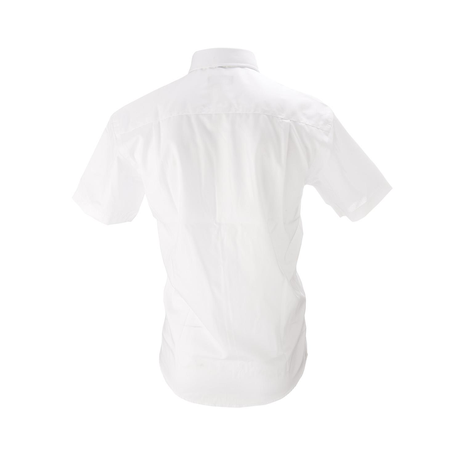 Herren Kurzarm-Hemd weiss