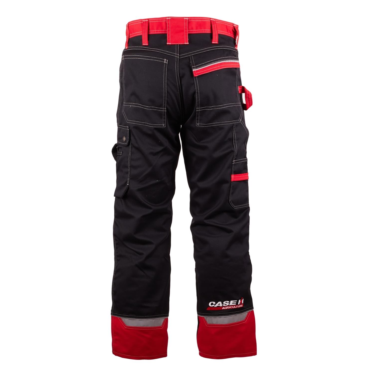 Robuste Arbeitshose, schwarz/rot, (Herren)