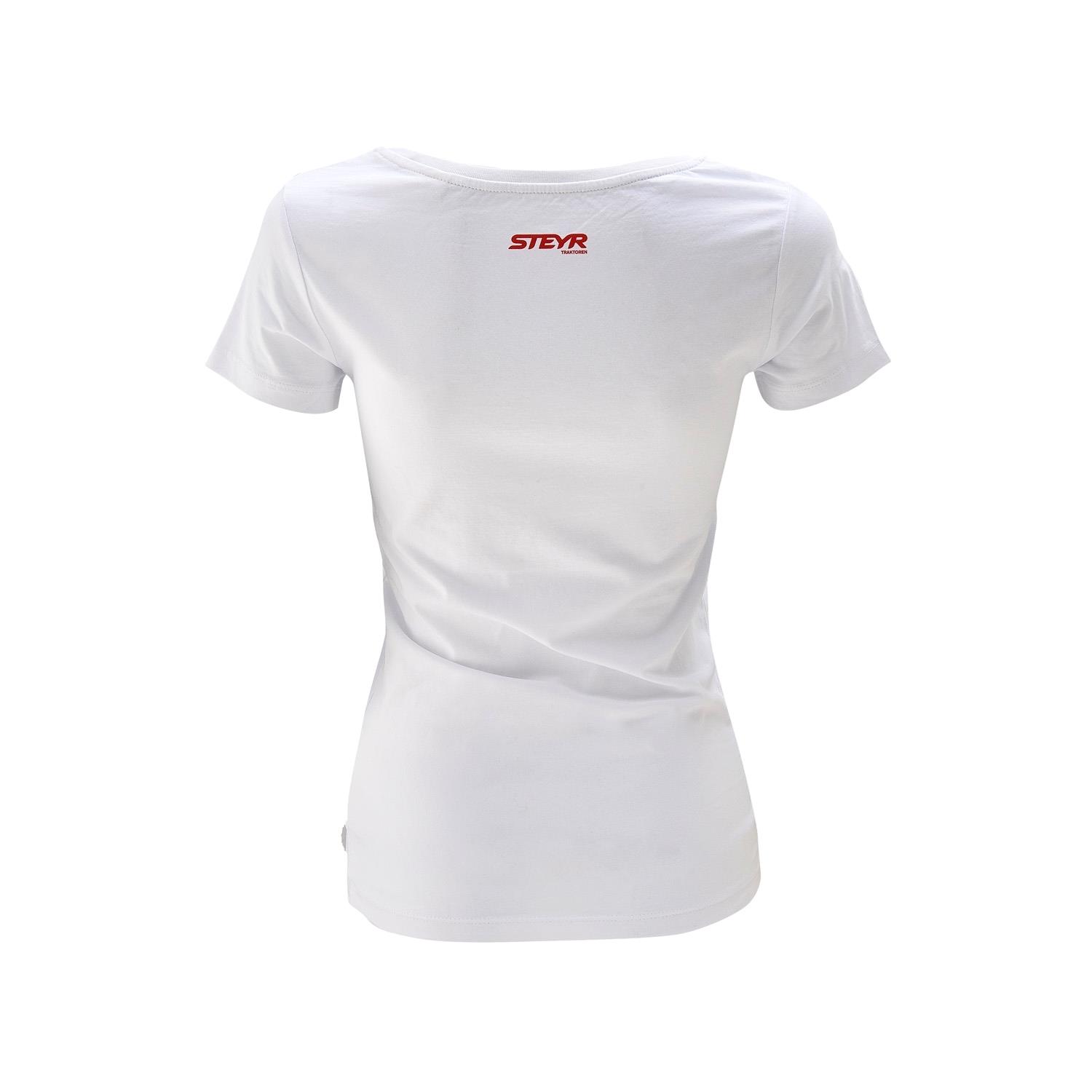 T-Shirt "Powerfrau", weiss, (Damen)