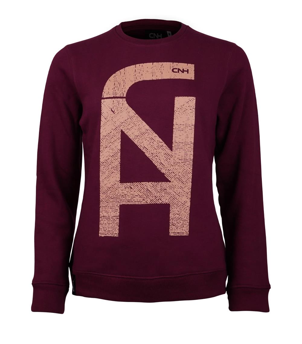 Sweatshirt "Tracks", burgundy, (Damen)