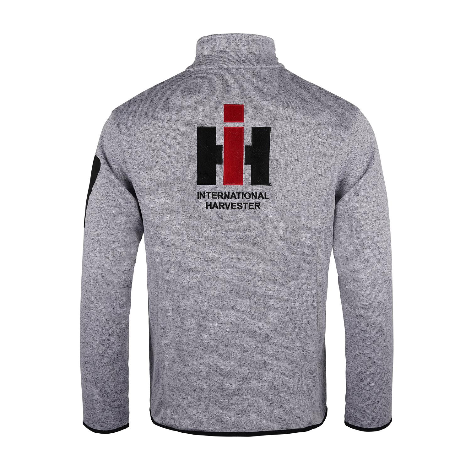 Strick-Fleecejacke, grau, (Herren)