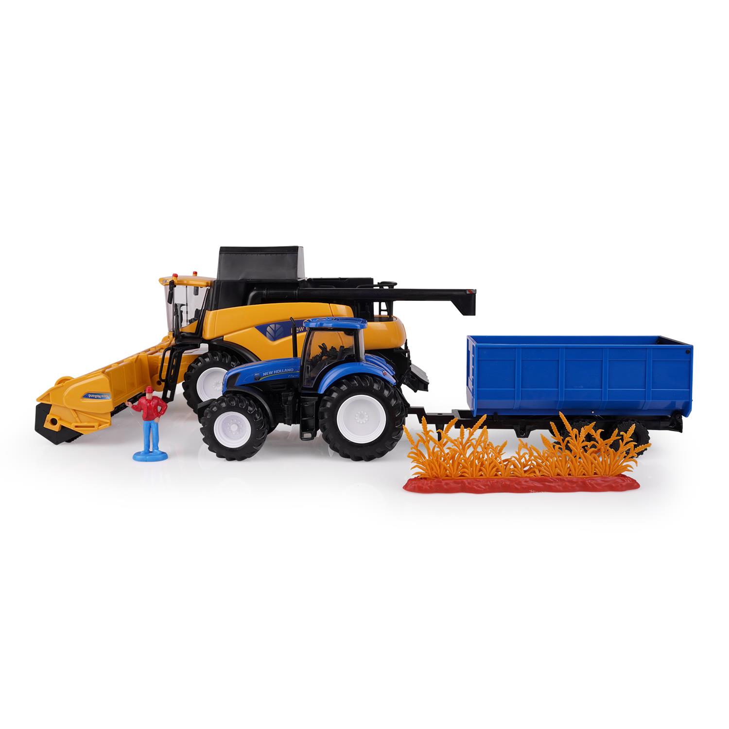 Modell 1:32 Mähdrescher CR9090 & Traktor T7