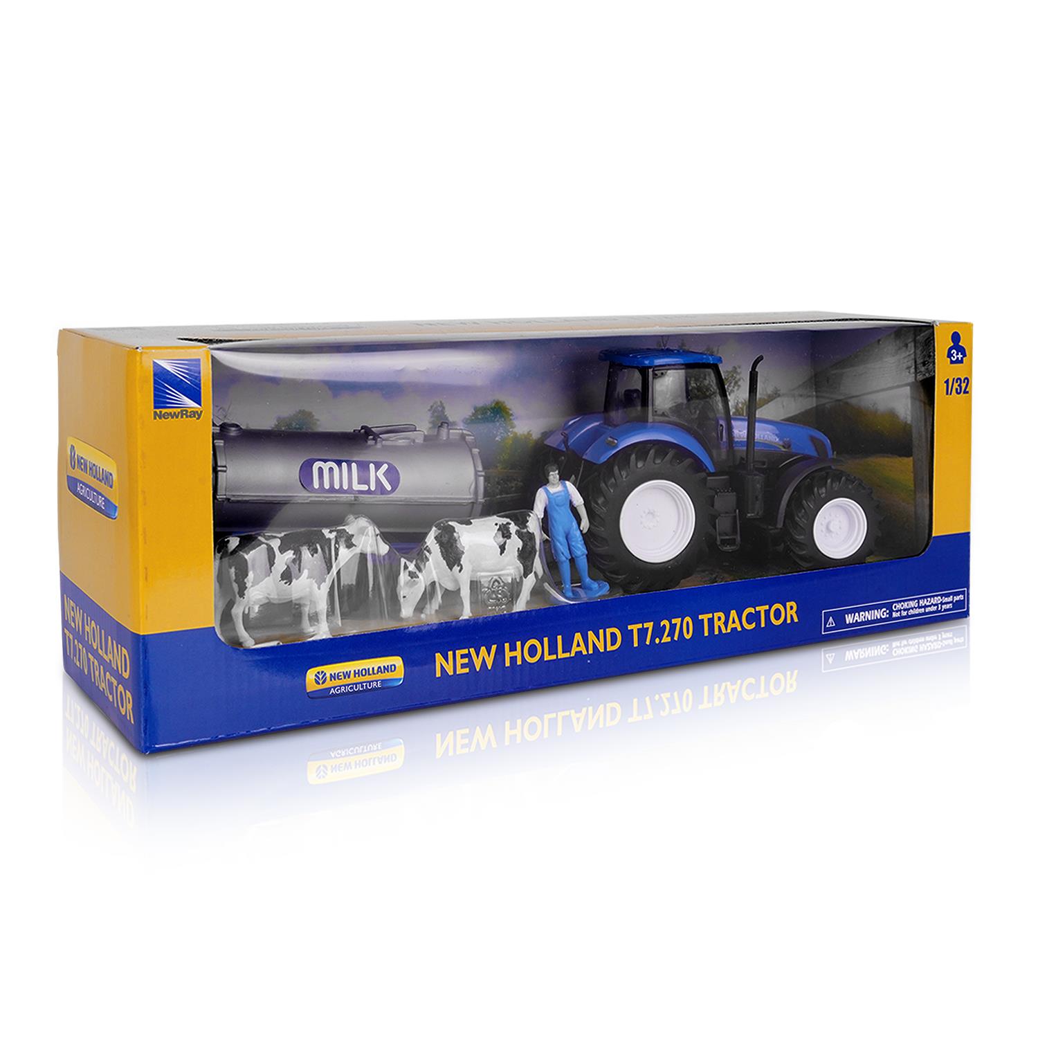 Modell 1:32 Traktor T7 270 mit Milchtransporttank