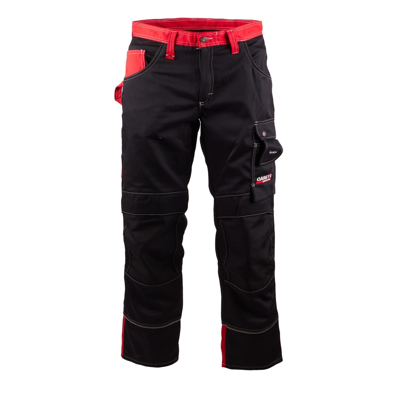Robuste Arbeitshose, schwarz/rot, (Herren)