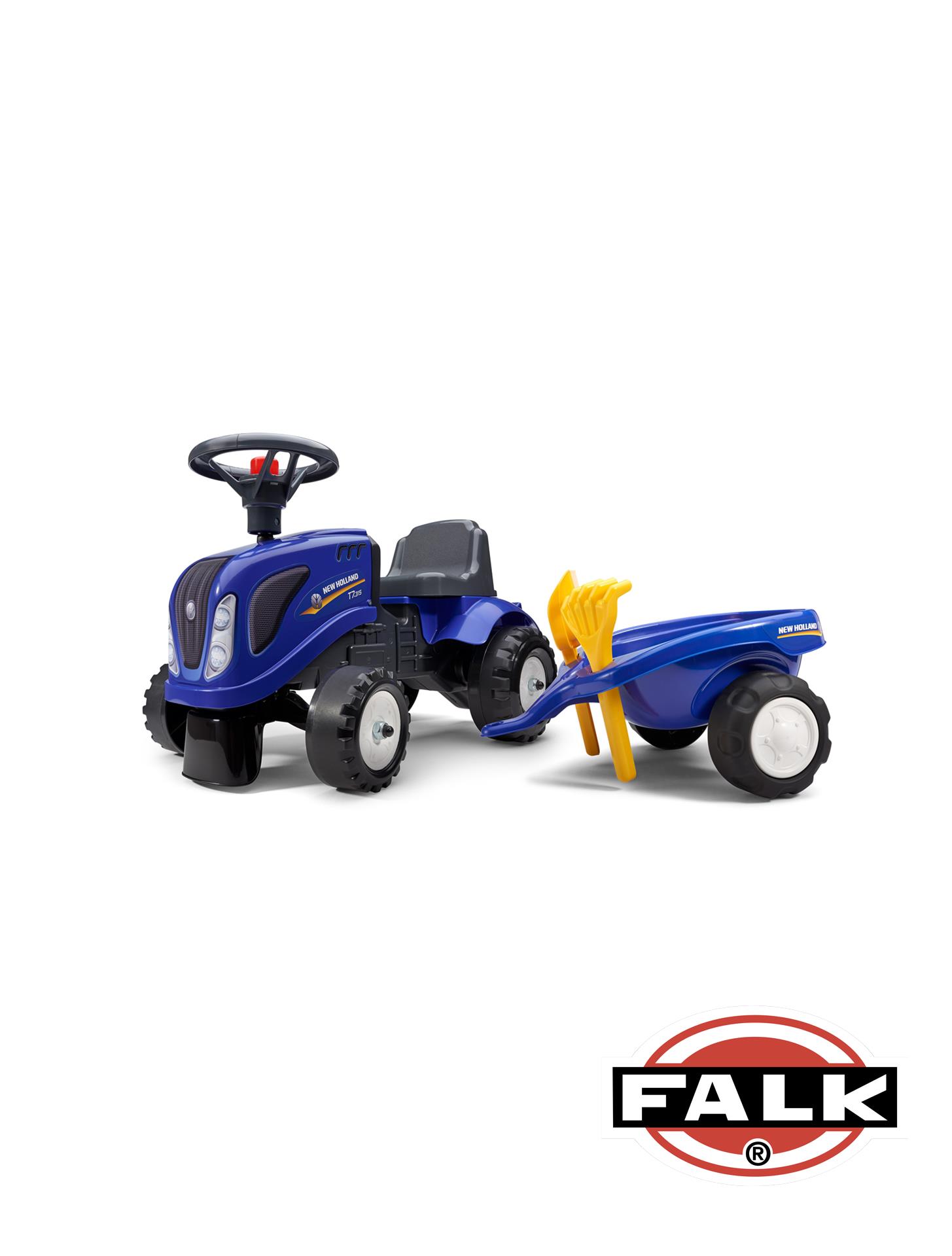 Mini-Aufsitztraktor mit Anhänger und Zubehör