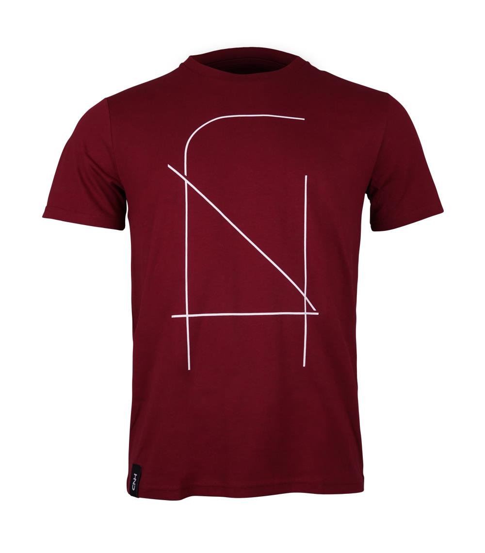 T-Shirt "Connecta", burgundy, (Unisex)