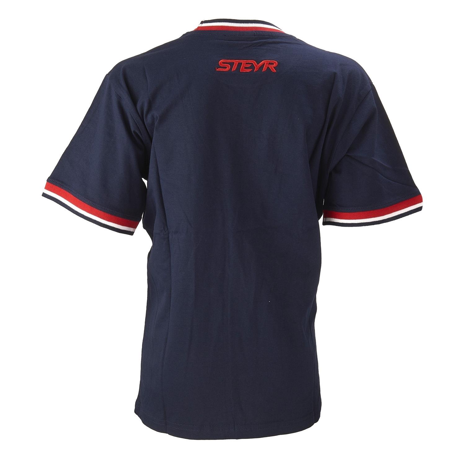 Kinder-T-Shirt, navy/rot/weiss.