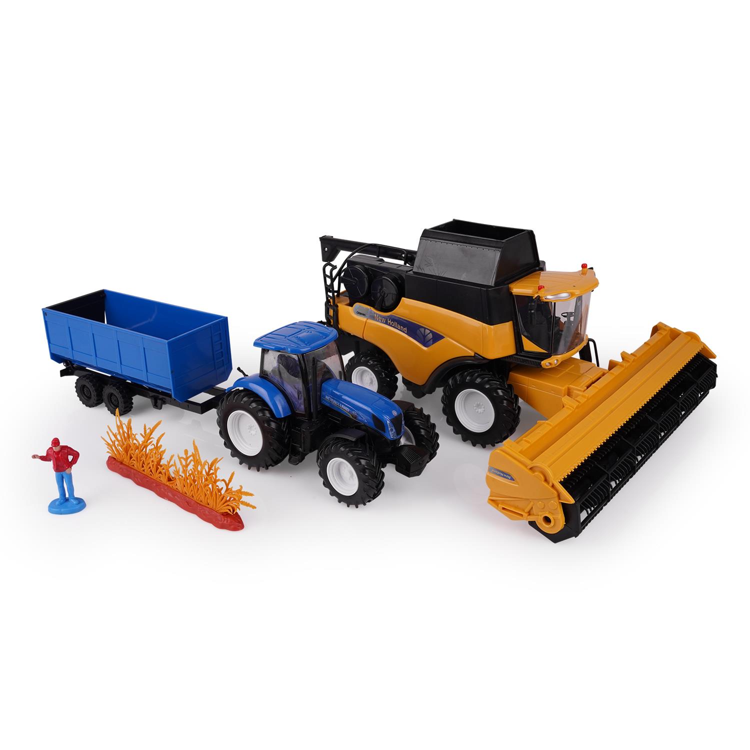 Modell 1:32 Mähdrescher CR9090 & Traktor T7