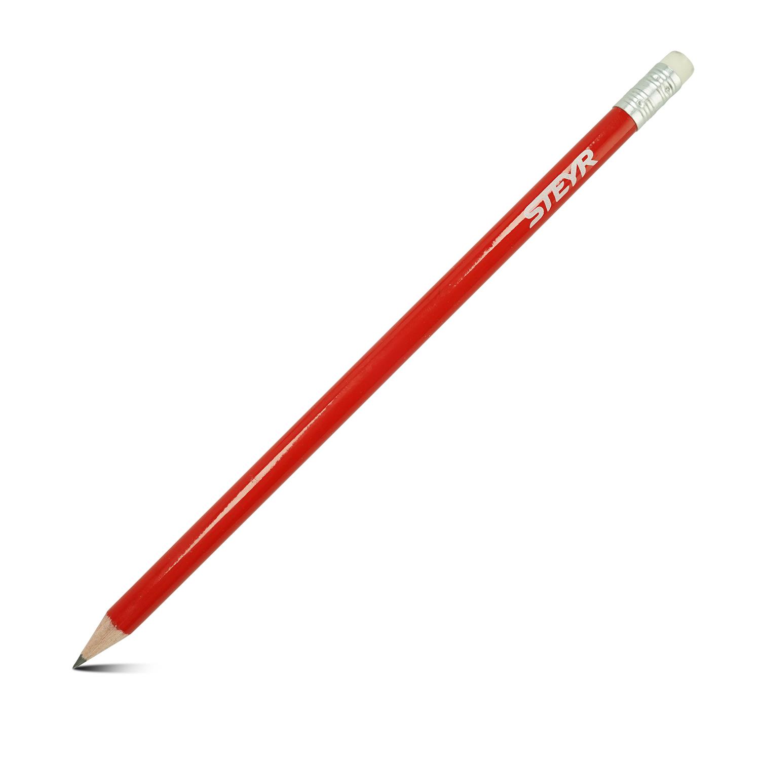 Bleistift, rot glänzend