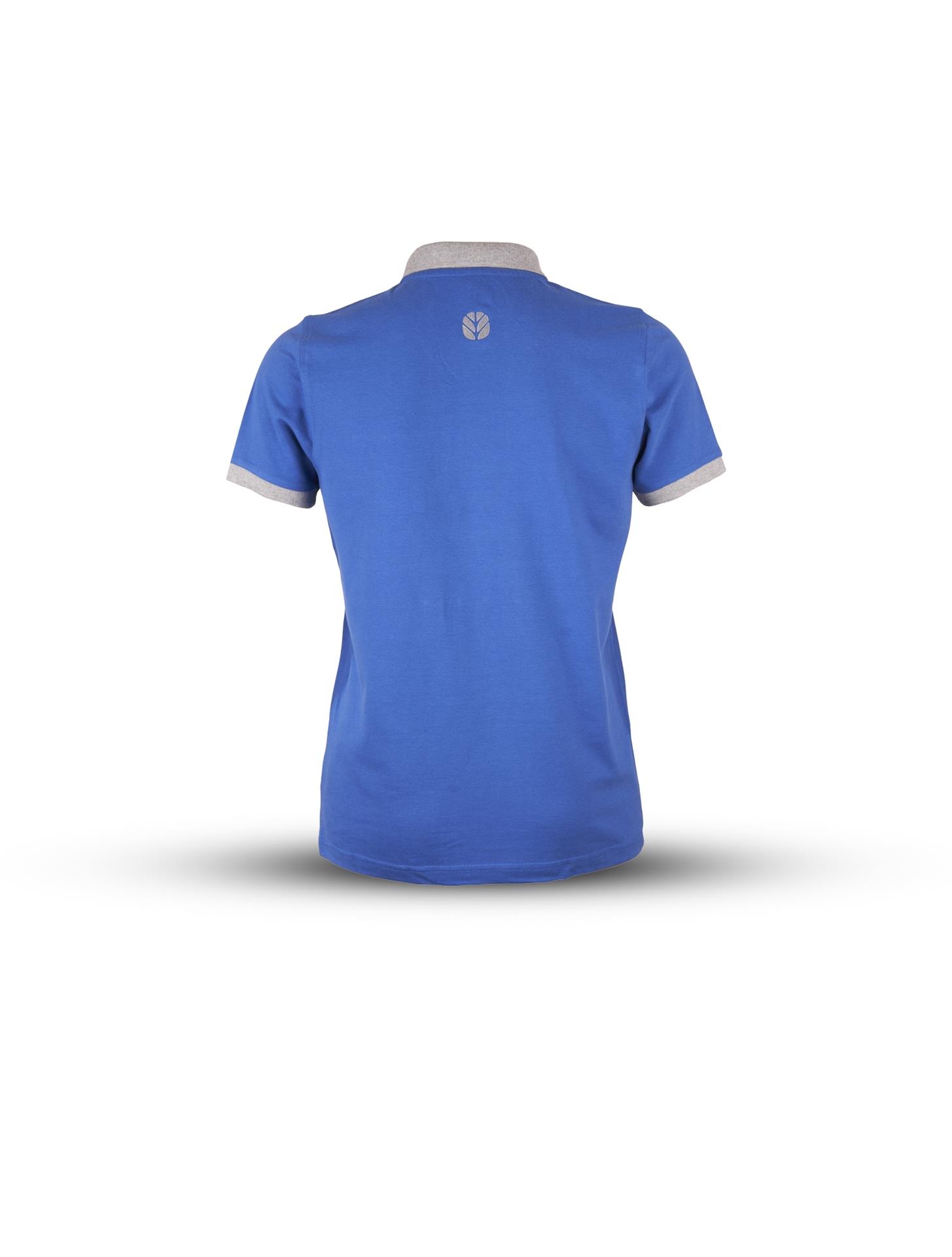 Polo-Shirt, blau/grau, (Herren)
