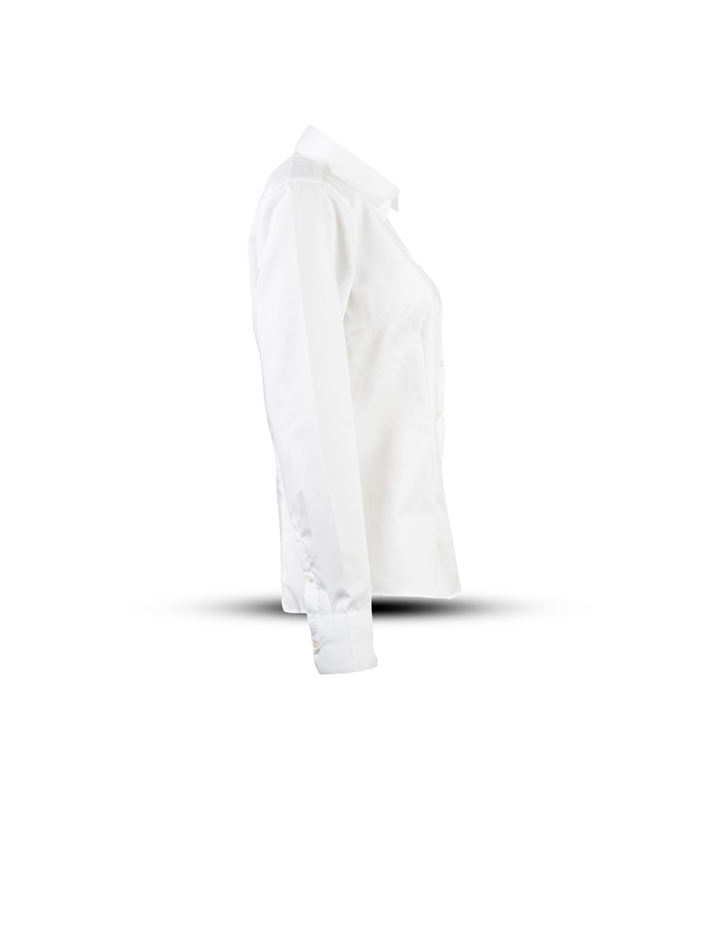 Weiße Bluse mit langen Ärmeln