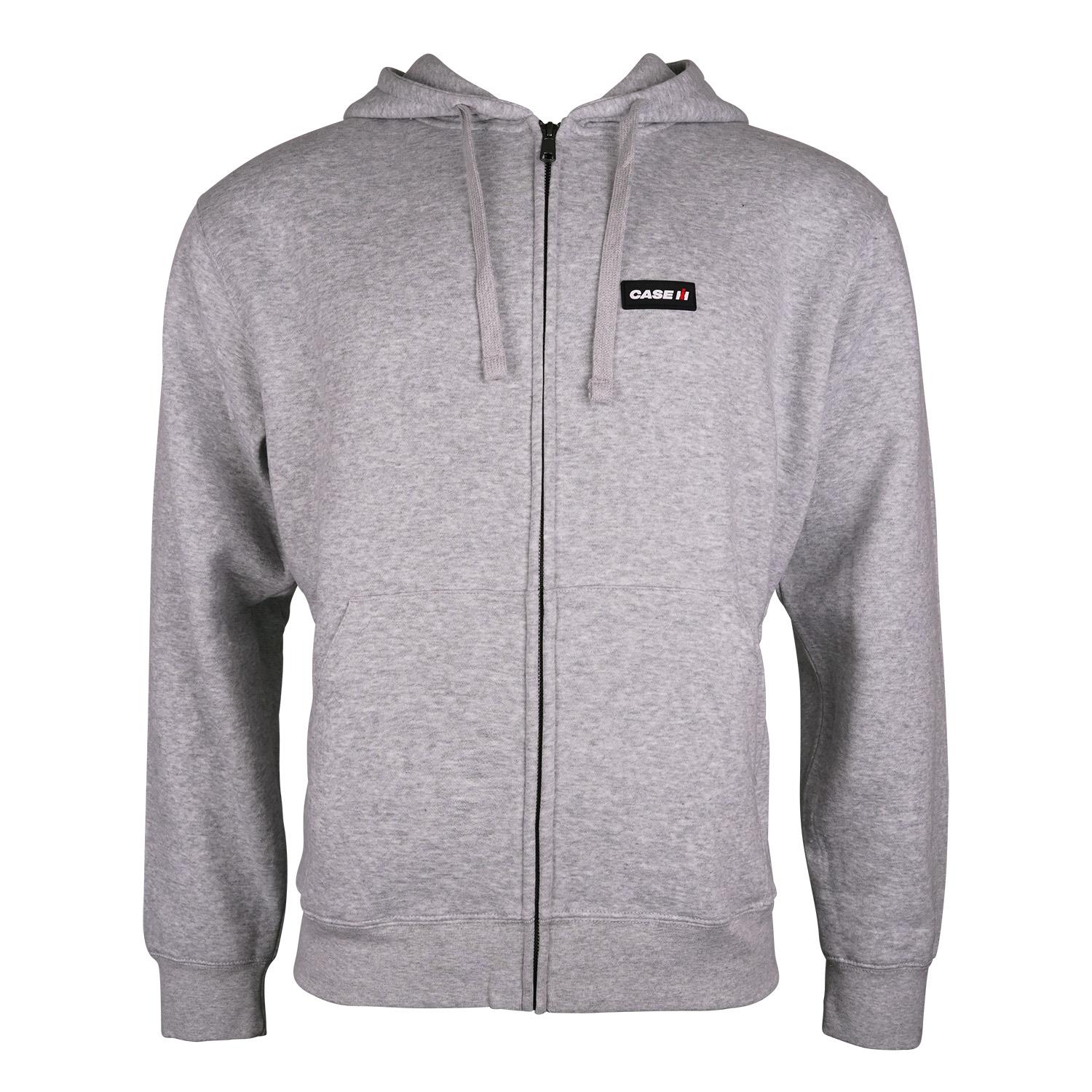 Sweatjacke "Case IH", grau, (Unisex)