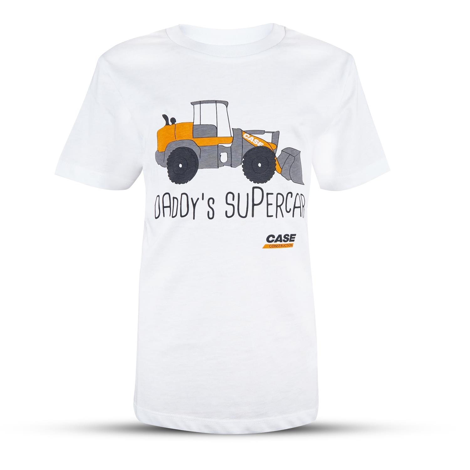 T-Shirt "Daddy`s Supercar", weiß, (Kinder)